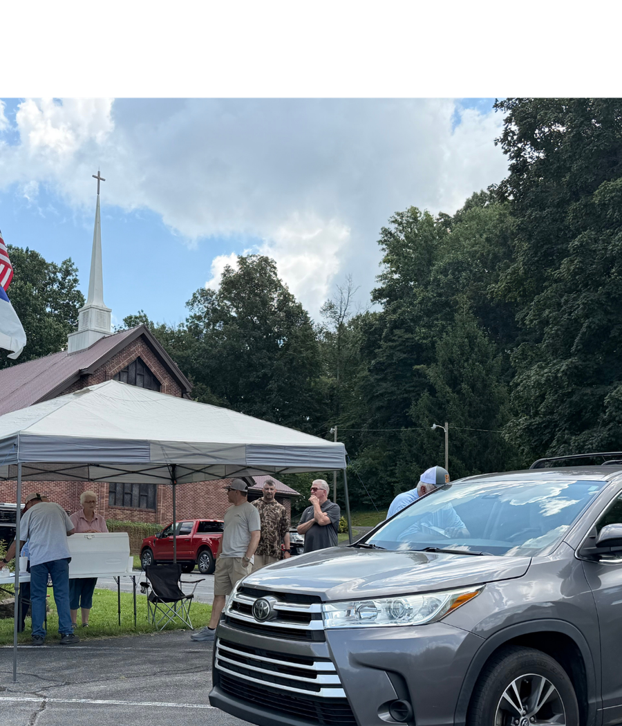 Church community sharing a warm welcome